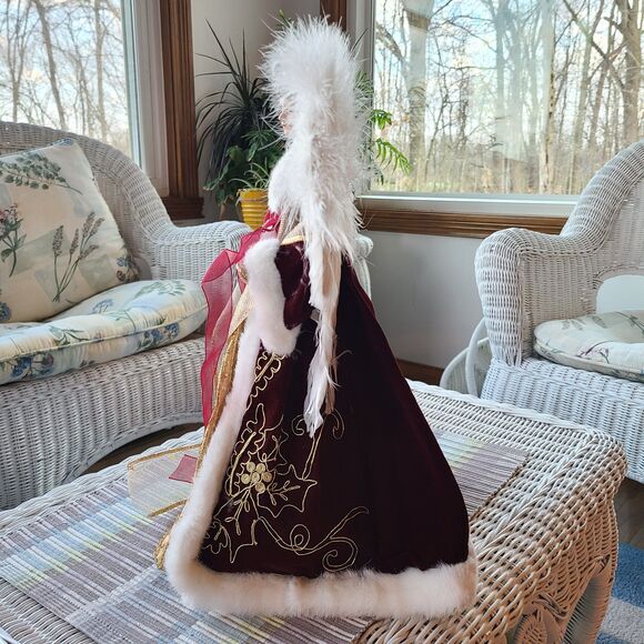 Vintage Heavenly Angel Christmas Tree Topper Or Shelf Sitter Holiday XMas Decor - Picture 7 of 10